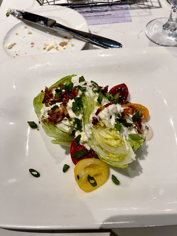 White plate topped with salad is part of our Autumn Memories at Jersey Shore