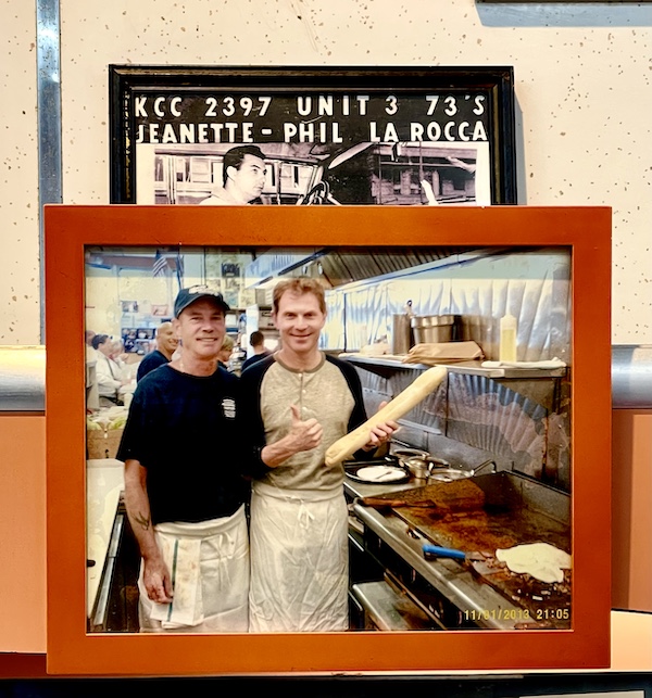 Photo of Bobby Flay at White House Sub Shop at the Jersey Shore.