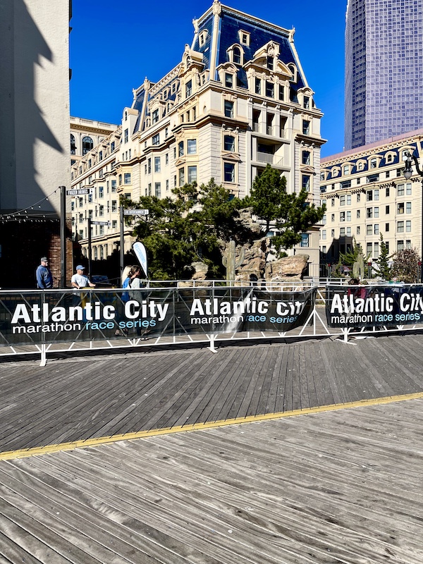 Boardwalk and hotel in Atlantic City part of our Autumn Memories at Jersey Shore