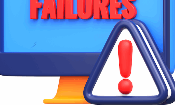 Graphic in full color showing a computer that crashed for post about Taking Much Needed Vacation