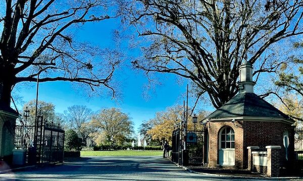 Entrance to Furman University campus.
