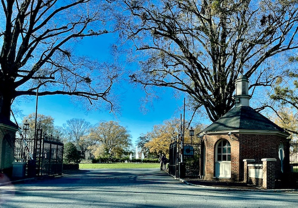 Entrance to Furman University campus.