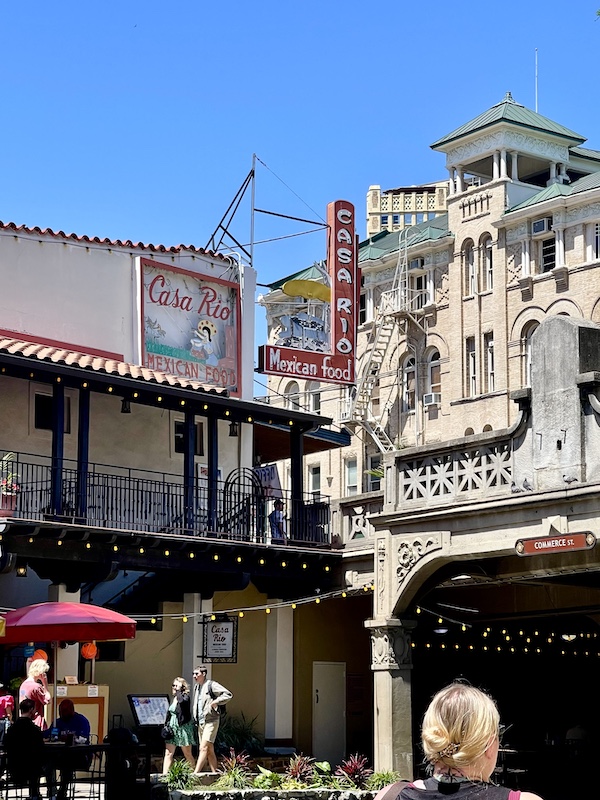 Mexican restaurant with Spanish architecture at San Antonio River Walk