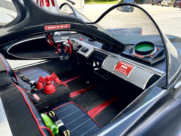 Interior view of the Batmobile seen after our Bonus Visit to NOLA