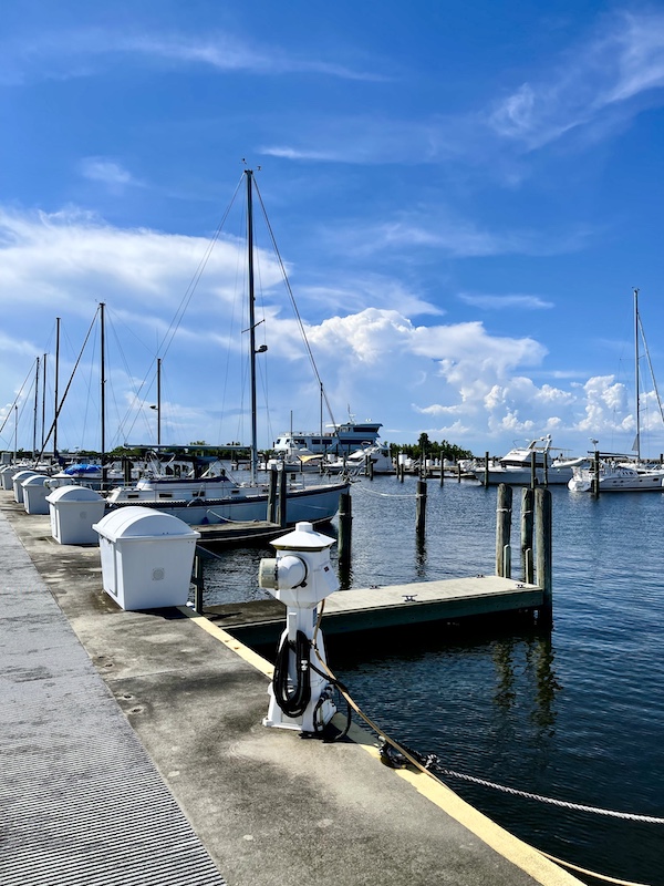 Pier at a marina visited during our Bonus Visit to NOLA