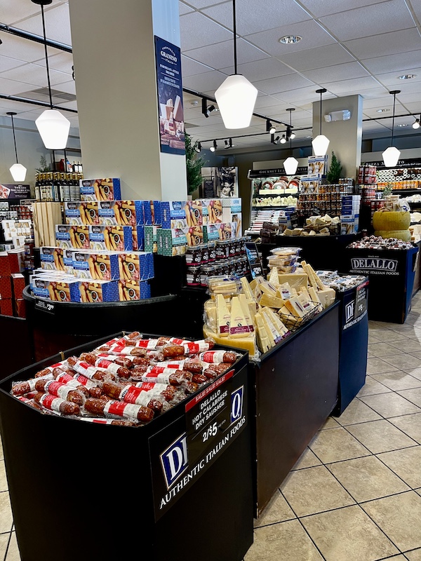 DeLallo Italian Marketplace displays of food for sale