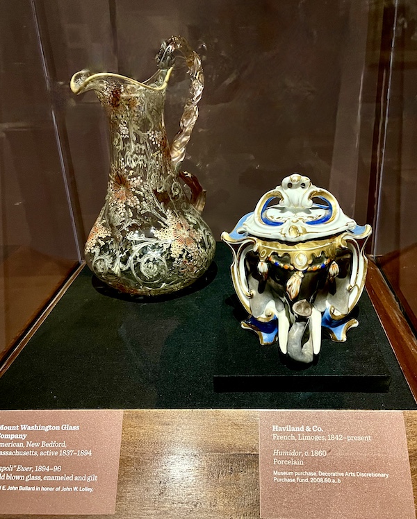 Artistic pitcher and humidor on display at the New Orleans Museum of Art Part 2