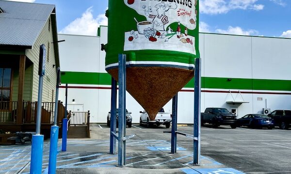 Silo with label for Tony Chachere's Famous Creole Seasoning