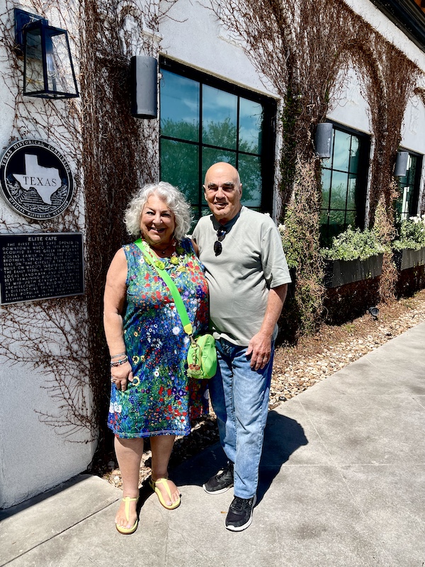 Steve and I outside of Magnolia Table Waco Texas