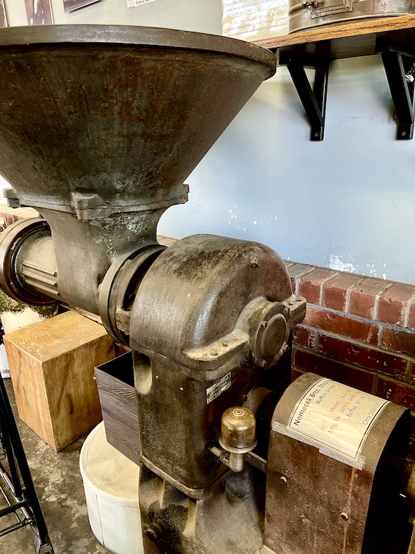 Old meat grinder used at Nemecek's Meat Market - now Slovacek's in West Texas