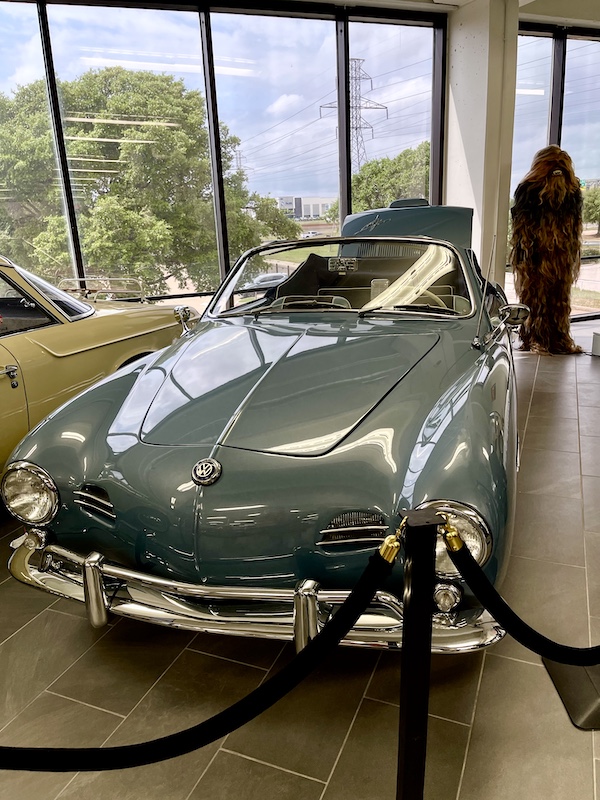Pewter gray convertible sports car at DFW Car and Toy Museum