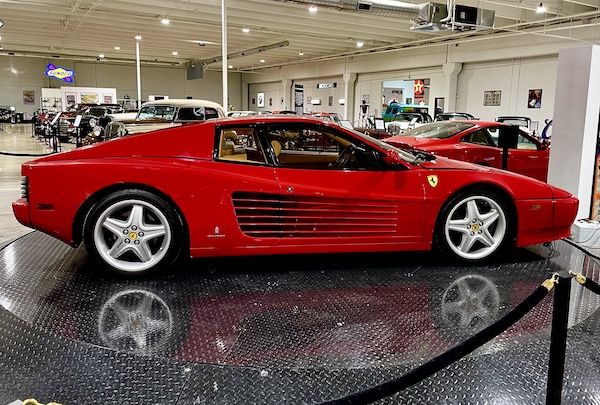 Red Ferarri sports car at DFW Car and Toy Museum