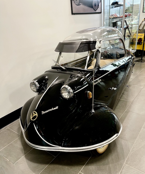 Unique black car for one person at DFW Car and Toy Museum
