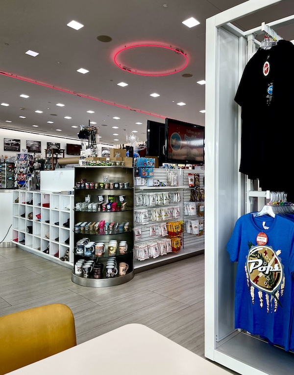 Gift shop area at Pops Route 66 Arcadia Oklahoma