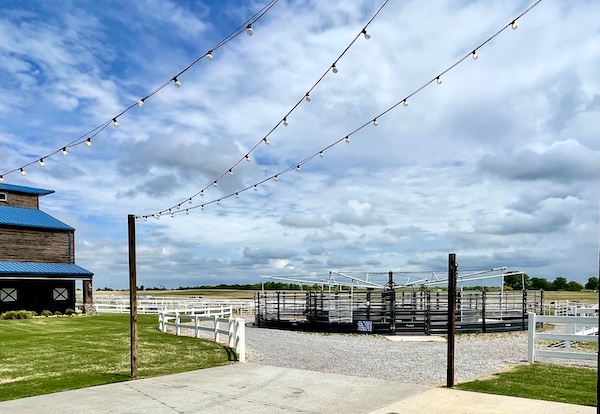 Exercise area at Express Clydesdales Yukon Oklahoma